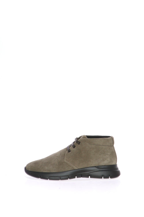 Polacchino camoscio blu e visone Frau - 1