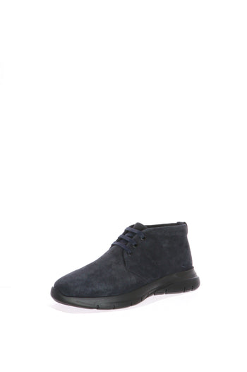 Polacchino camoscio blu e visone Frau - 4