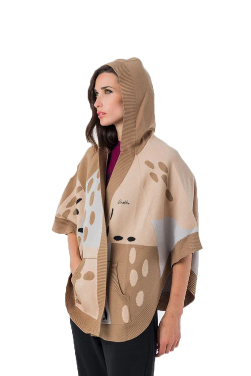 Poncho stampato con cappuccio Voyage - 2