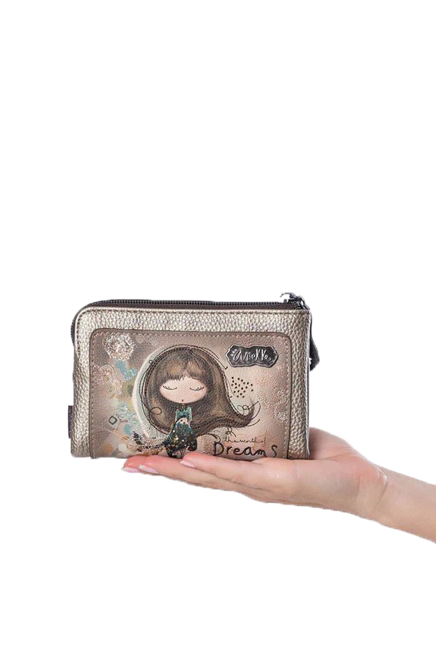 Portafogli medio flessibile RFID Real Anekke 2