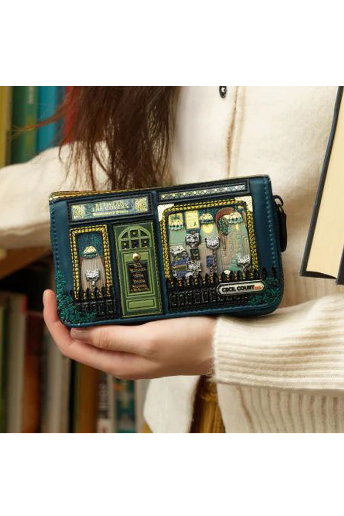 Portafoglio da Donna con Zip Between the Covers Bookbinders 2