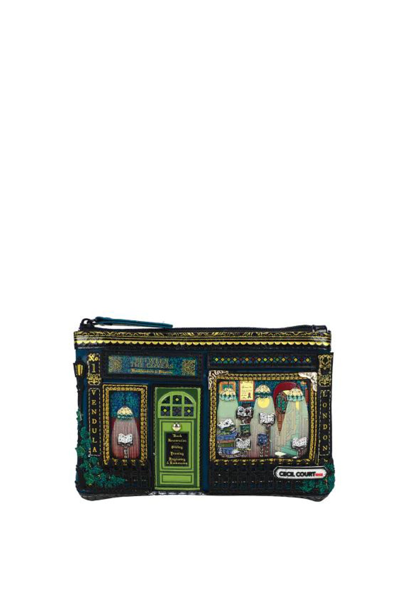 Portamonete Con Zip Between the Covers Bookbinders