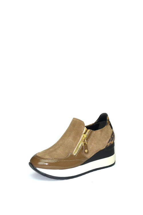 Slip on in camoscio con cerniera e plantare estraibile Melluso Walk - 2