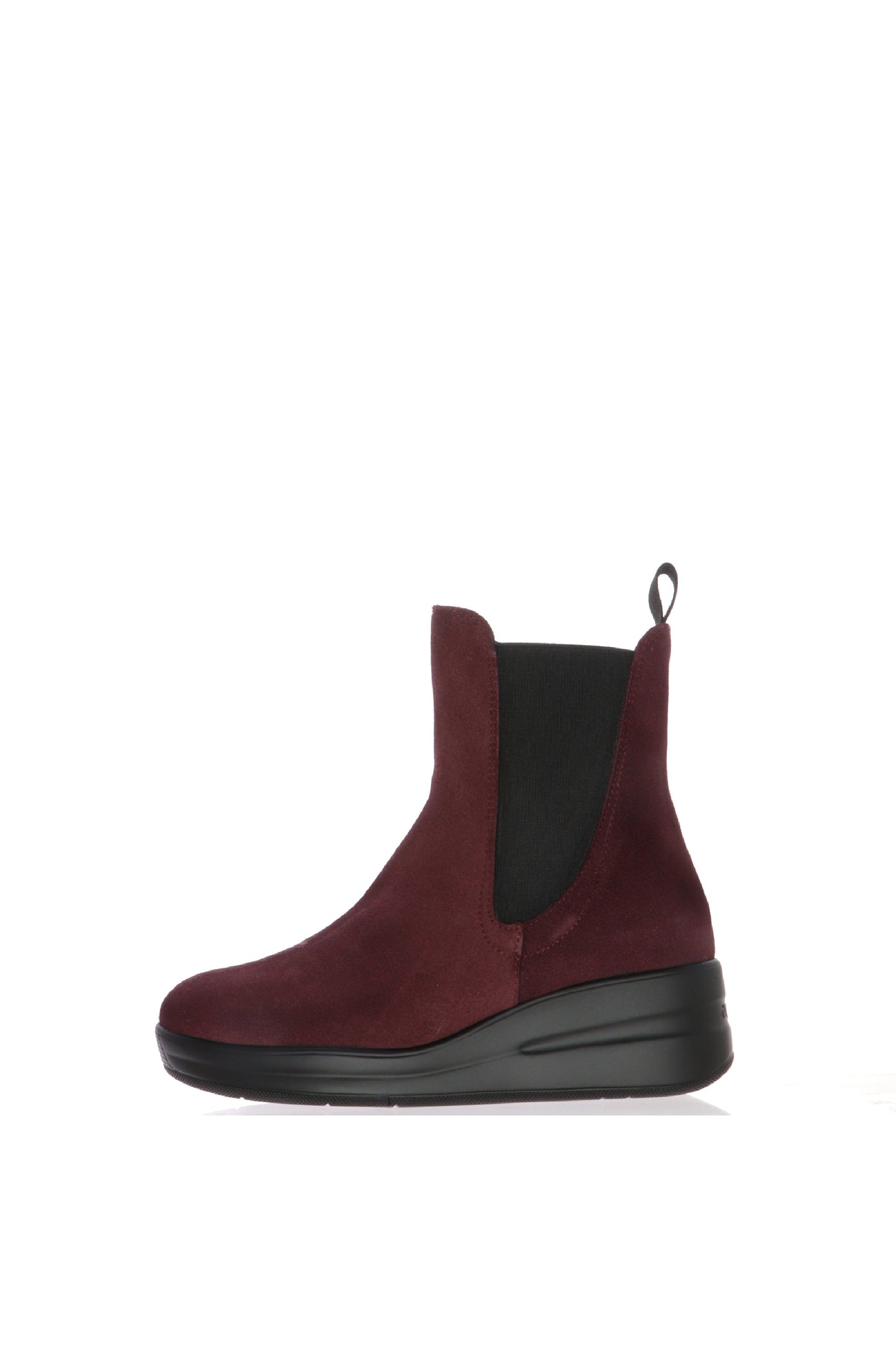 Stivaletto in camoscio bordeaux Melluso