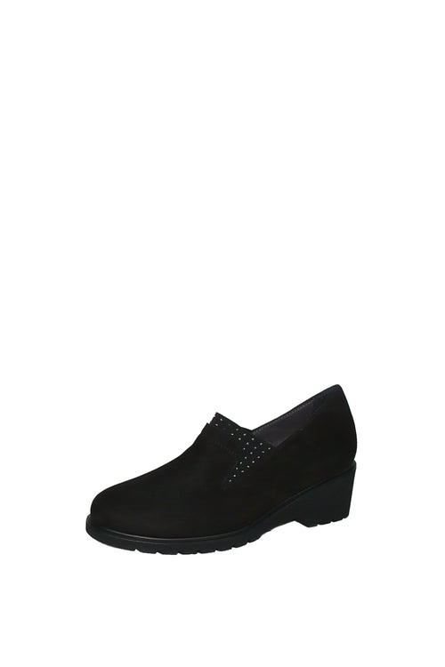 Slip on in renna nero con elastico centrale Melluso dal 34 al 44 - 1