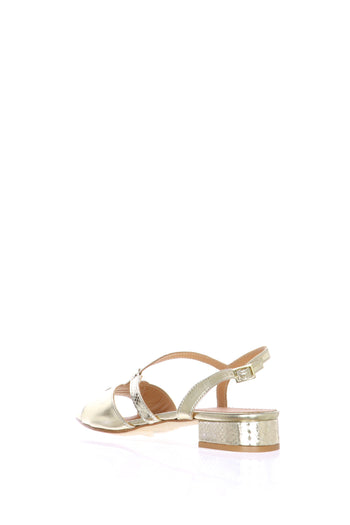 Sandalo basso in pelle platino o argento fino al n 46 donna - 7