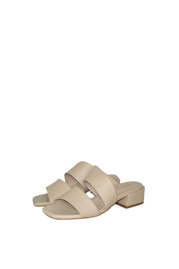 Sabot in pelle a doppia fascia Frau - 3