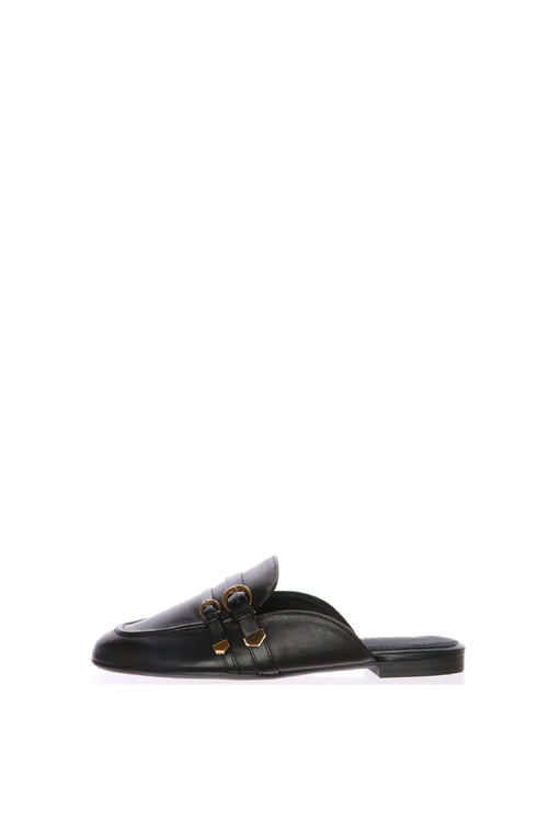 Sabot mules in pelle nera - 1