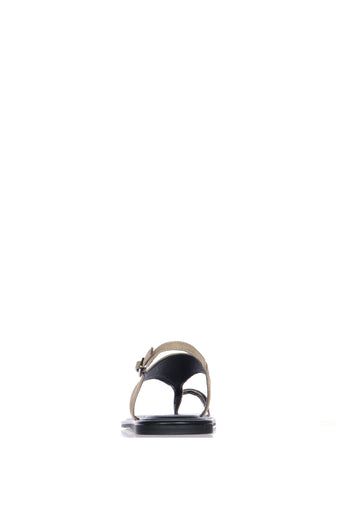 Sandali infradito minimal in suede e in pelle - 7