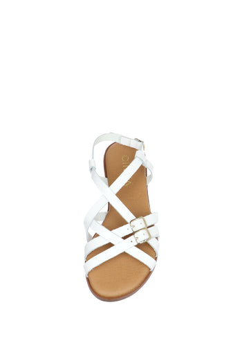 Sandalo a fasce intrecciate zeppa bassa Cinzia Soft - 4
