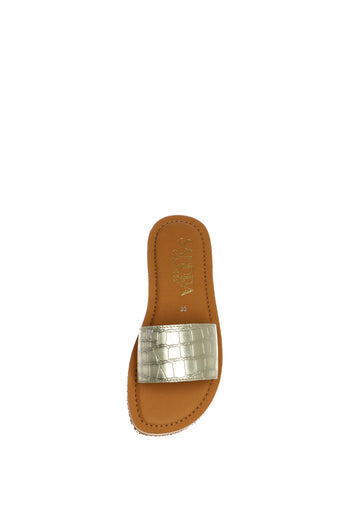 Sandalo a fascia pelle platino donna dal 32 al 45 Sandra Calzature - 5