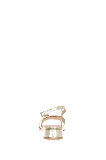 Sandalo basso in pelle platino o argento fino al n 46 donna - 10