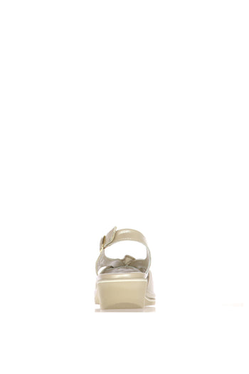 Sandalo beige basso pianta larga Cinzia Soft - 7