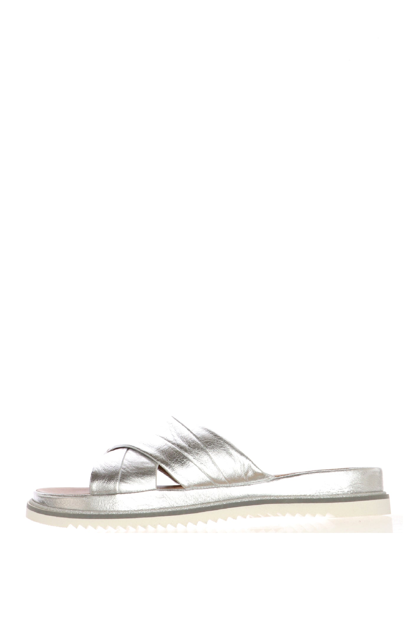 Sandalo ciabatta in pelle argento e bronzo n 42 43 donna Ara shoes 2