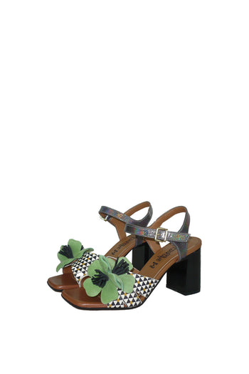Sandalo con fiore verde n 42 - 3