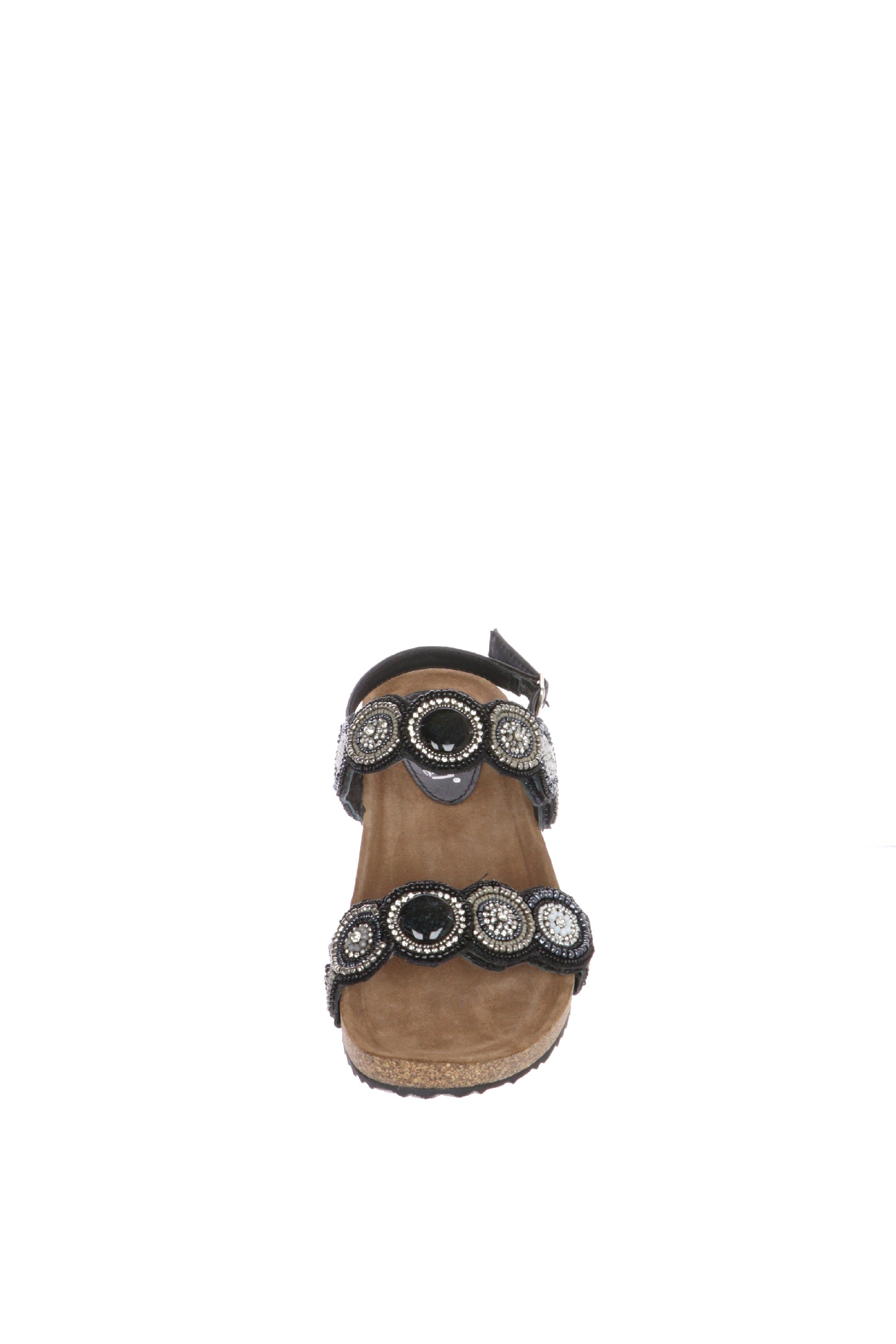 Sandalo con perline doppio strappo Cinzia Soft