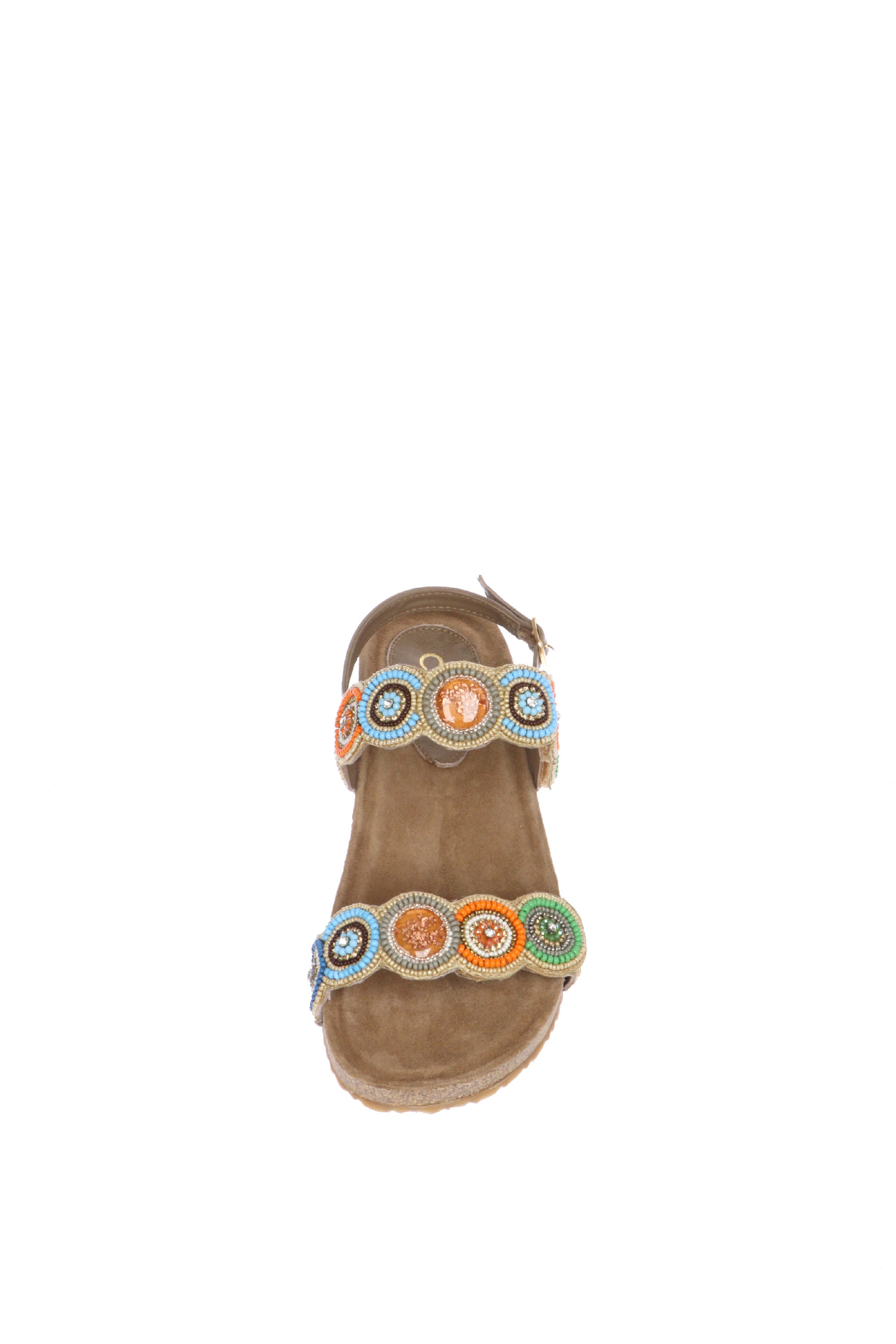 Sandalo con perline doppio strappo Cinzia Soft