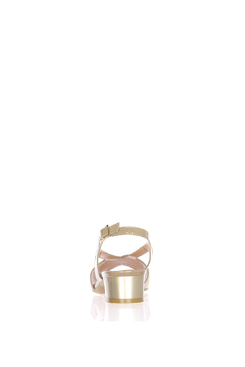 Sandalo elegante in camoscio beige con tacco basso Soffice Sogno - 6