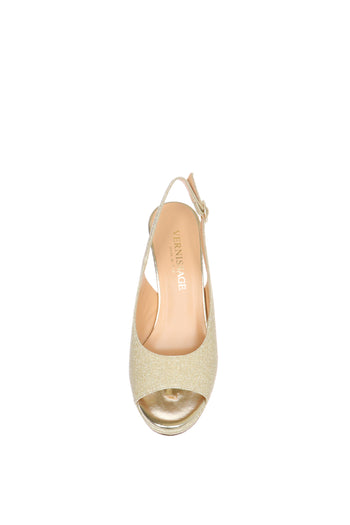 Sandalo elegante in tessuto glitter Soffice Sogno - 7