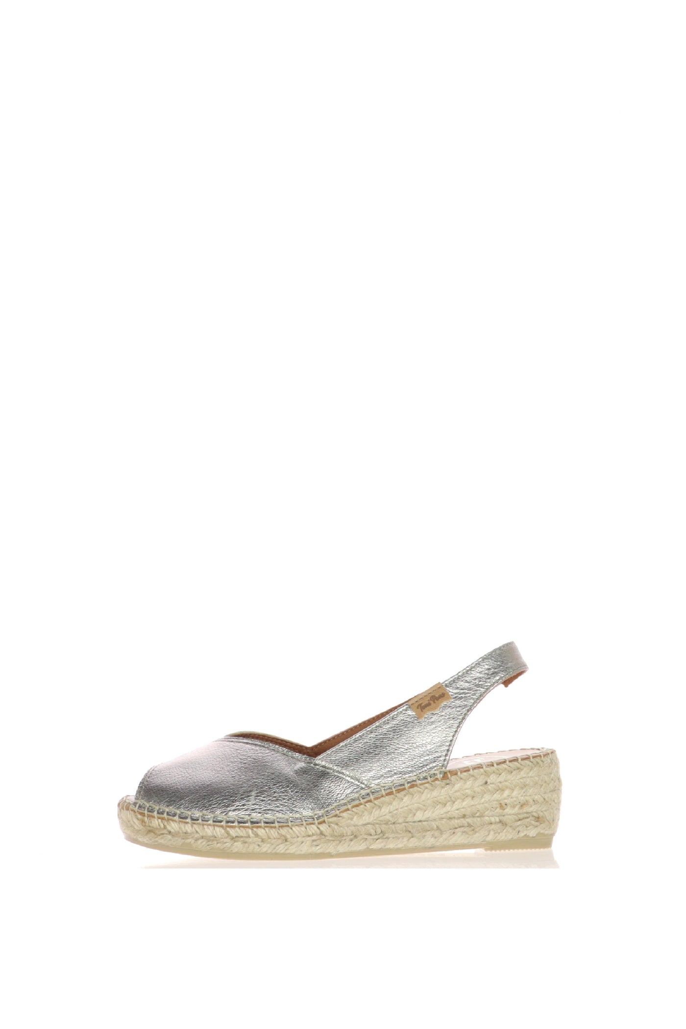 Sandalo espadrillas in pelle bronzo