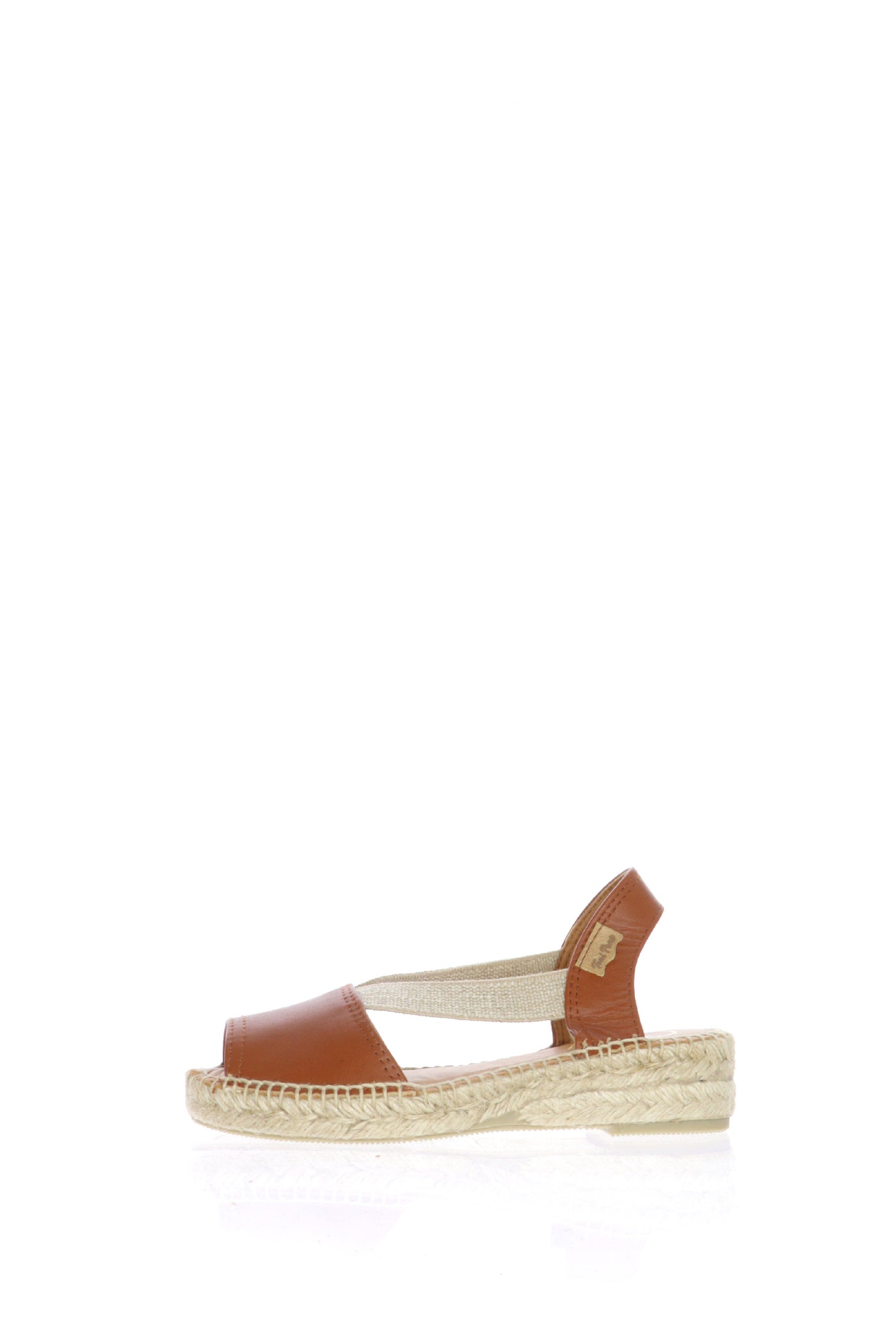 Sandalo espadrillas in pelle cuoio Toni Pons