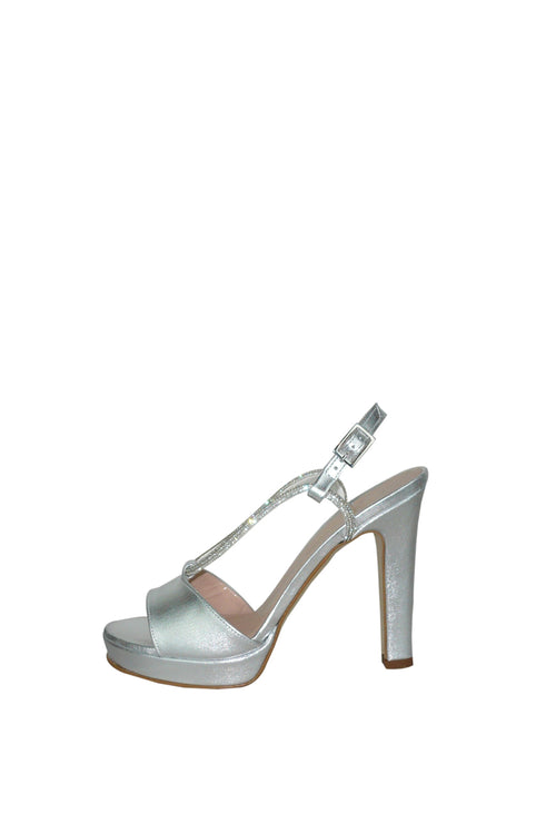 Sandalo gioiello in pelle laminata Soffice Sogno - 1
