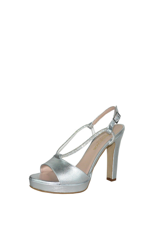 Sandalo gioiello in pelle laminata Soffice Sogno - 2