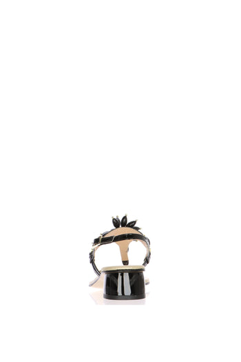 Sandalo infradito in vernice nera con accessorio Soffice Sogno - 6