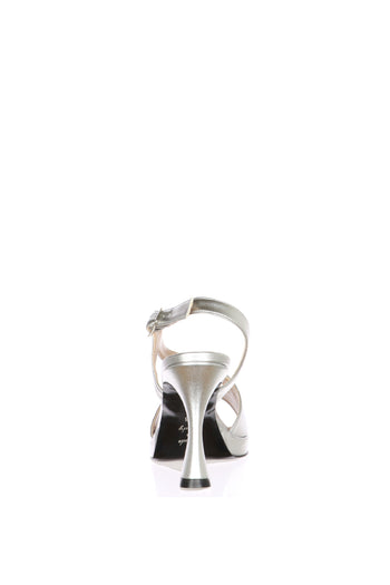 Sandalo in pelle argento I AM - 6