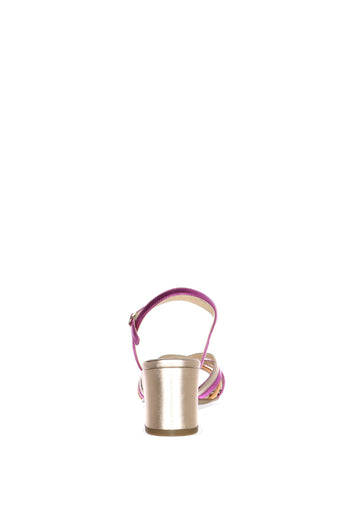 Sandalo in pelle colorata intrecciata Cinzia Soft - 8