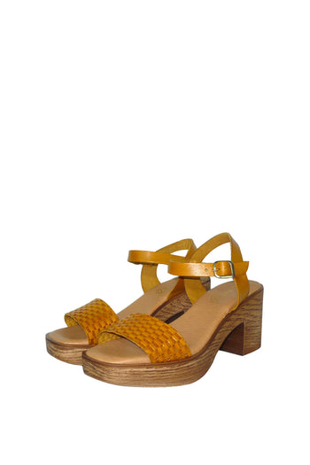 Sandalo in pelle con tacco e cinturino a caviglia Cinzia Soft - 3