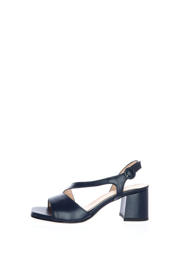 Sandalo in pelle corallo o blu by Soffice Sogno - 5