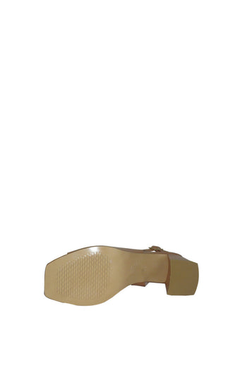 Sandalo in pelle cuoio tacco trapezio Soffice Sogno - 4