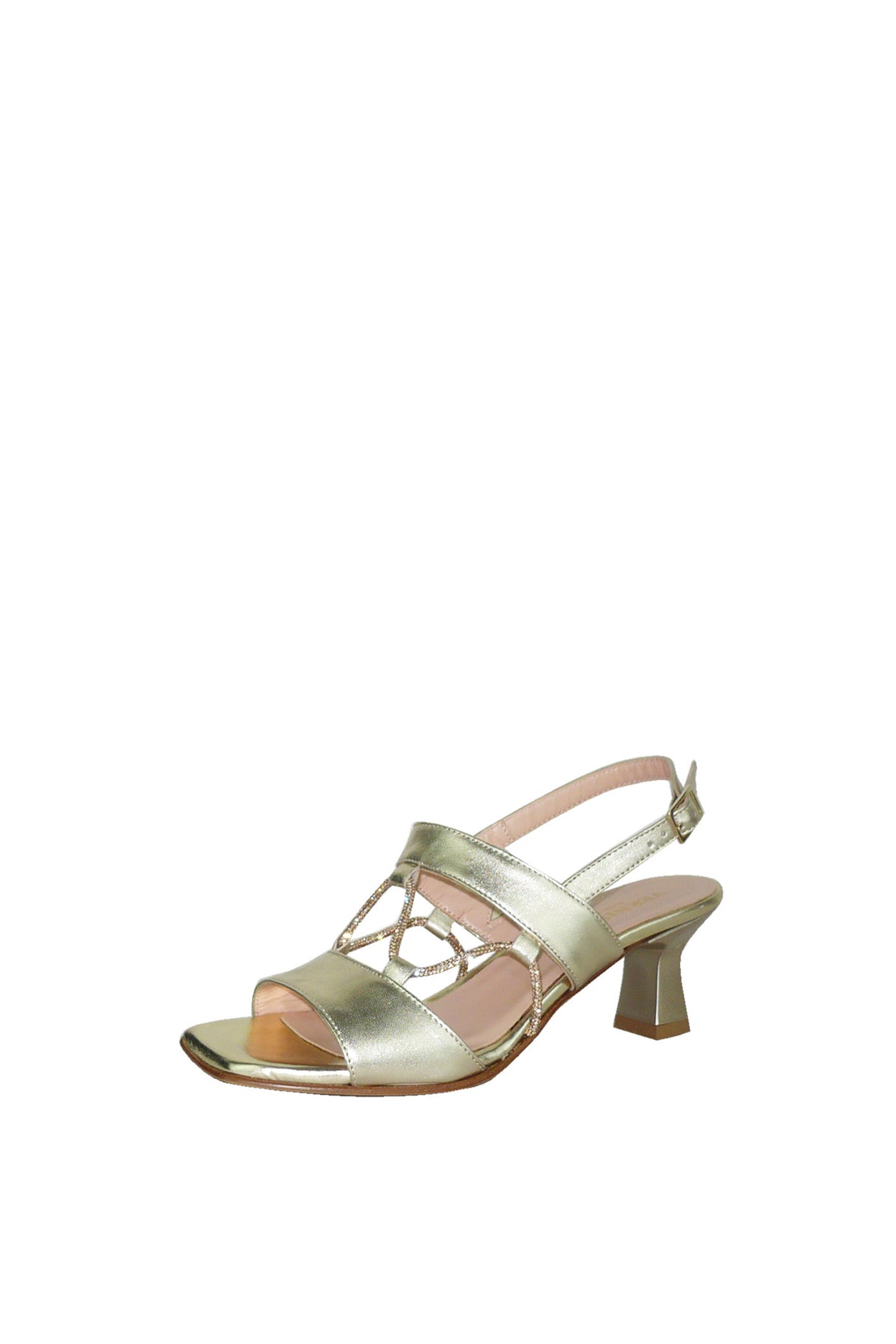 Sandalo in pelle laminata con design di strass Soffice Sogno 2