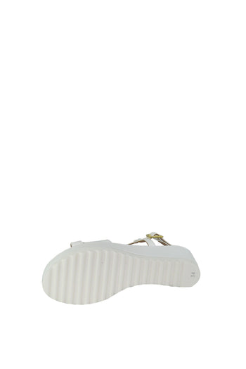 Sandalo in pelle nappa bianco dal 33 al 45 Sandra Calzature - 5