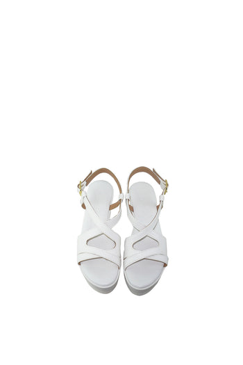 Sandalo in pelle nappa bianco dal 33 al 45 Sandra Calzature - 4