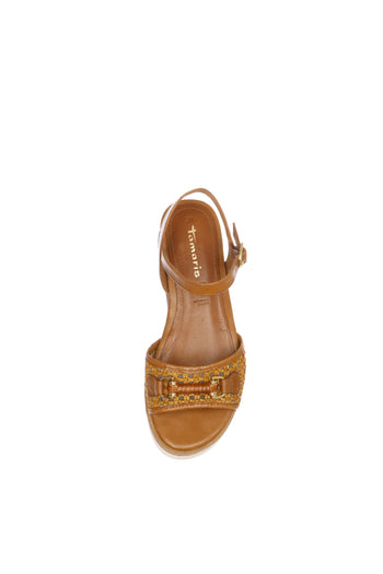 Sandalo in rafia con platform - 5