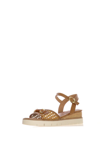 Sandalo in rafia con platform - 3