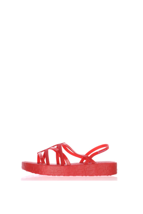 Sandalo mare rosa beige e rossa  in gomma Ipanema - 2