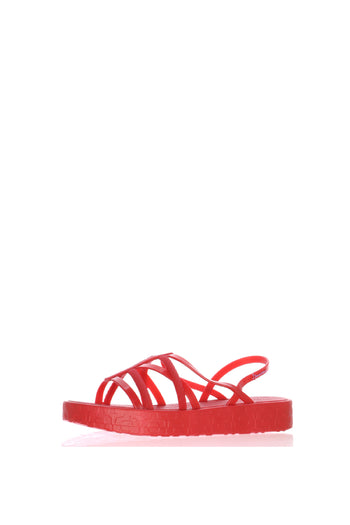 Sandalo mare rosa beige e rossa  in gomma Ipanema - 4