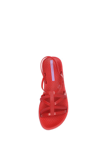 Sandalo mare rosa beige e rossa  in gomma Ipanema - 6