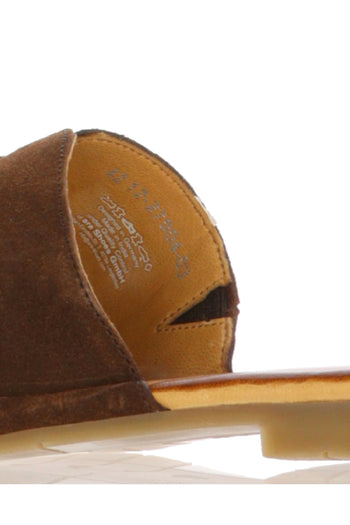 Sandalo mules con fascia in camoscio con fibbia - 5