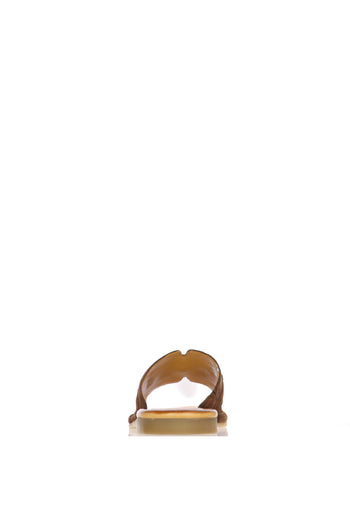 Sandalo mules con fascia in camoscio con fibbia - 7