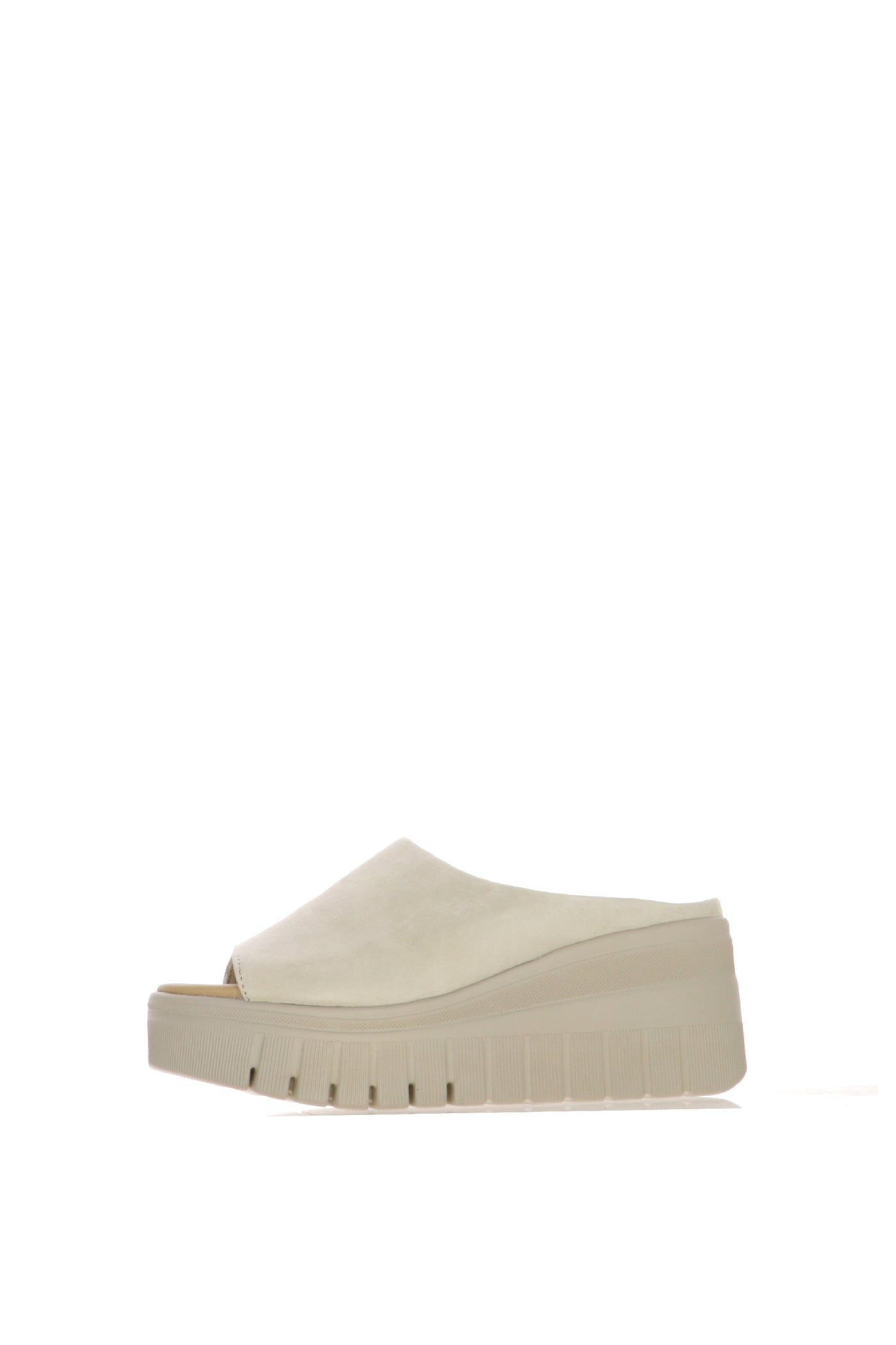 Sandalo mules platform  nero e beige