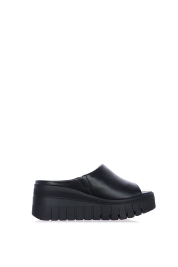 Sandalo mules platform  nero e beige - 9
