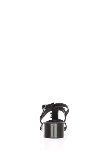 Sandalo nero elegante tacco basso n 33 34 donna Sandra Calzature - 4