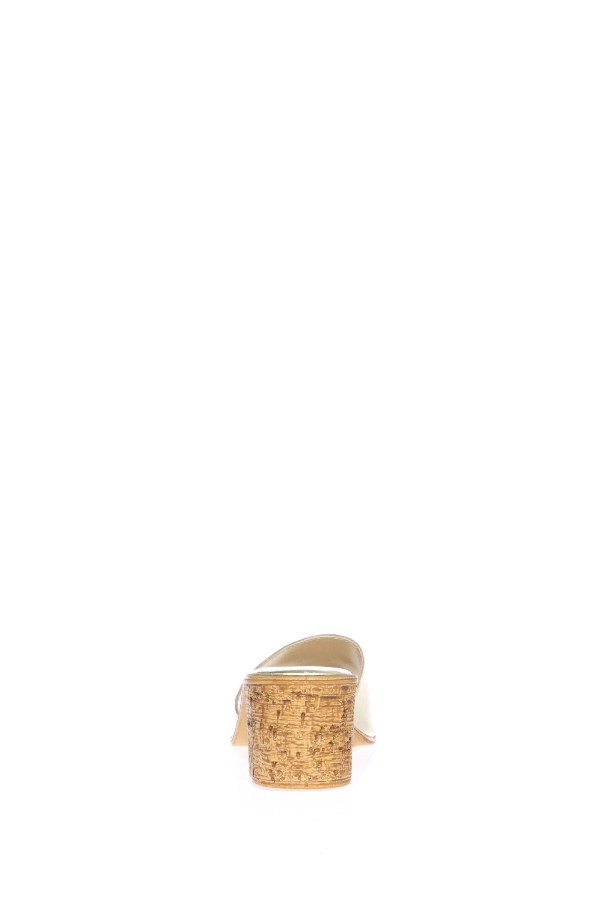 Sandalo scalzato con tacco in pelle oro Cinzia Soft