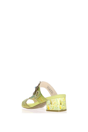 Sandalo scalzato fascia con strappo tacco basso Laura Vita - 3