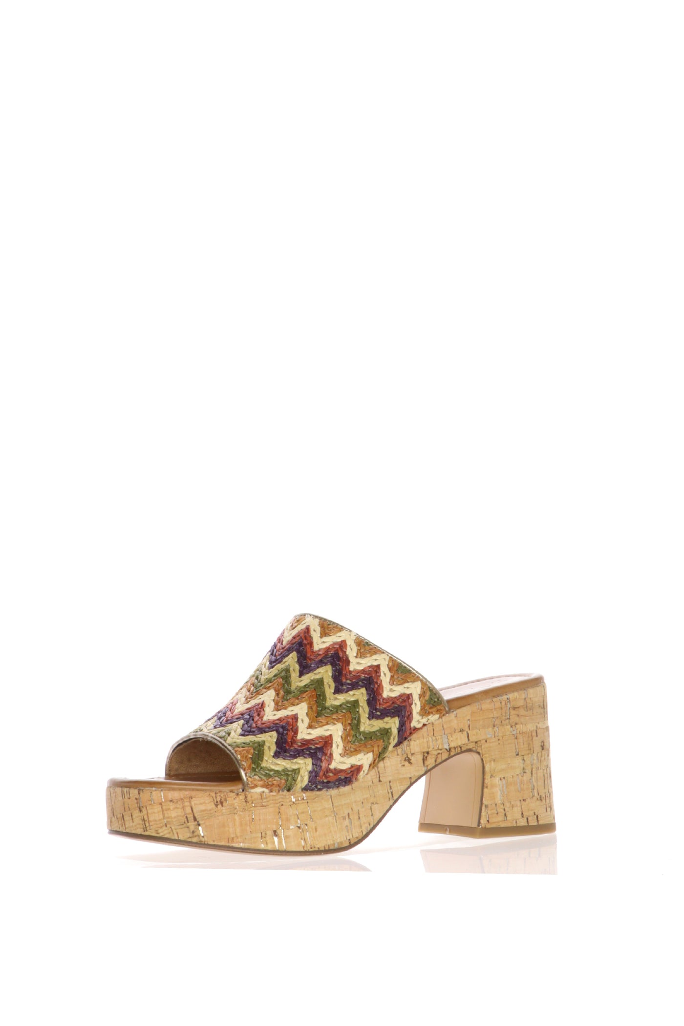 Sandalo scalzato fascia multicolor con tacco Tamaris 2