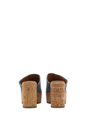 Sandalo scalzato fascione jeans Tamaris - 4